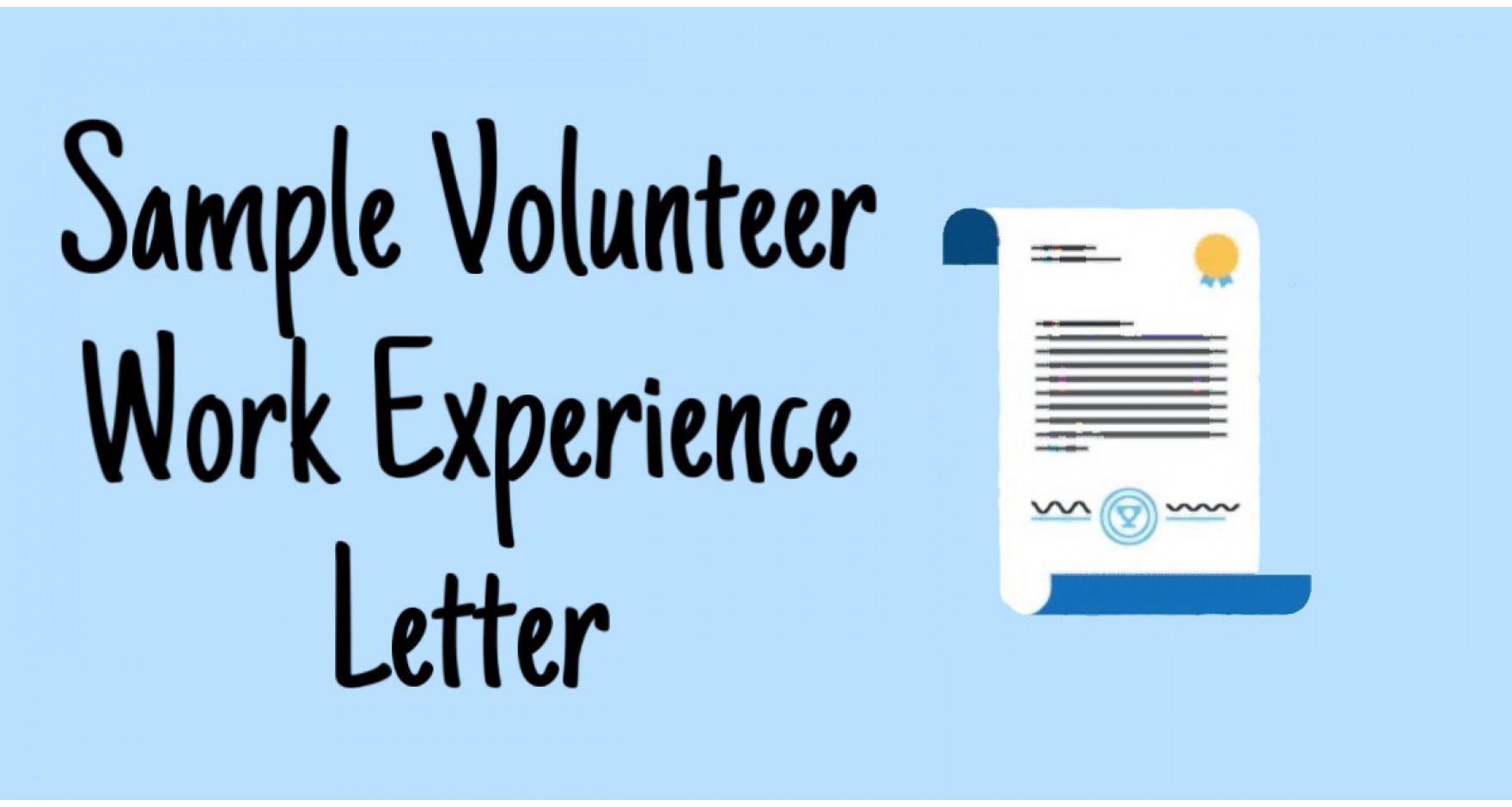 Sample Volunteer Work Experience Letter Format